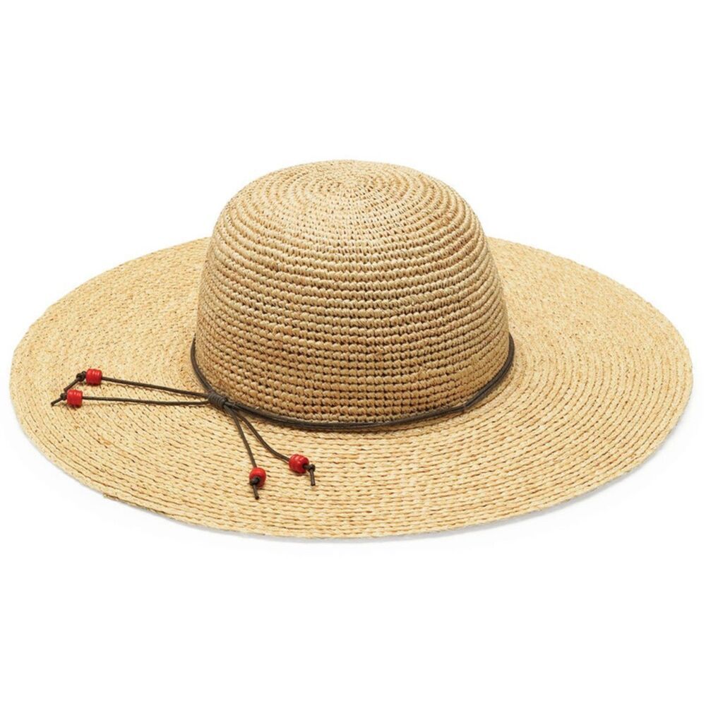 Wallaroo Hat Company Napa Raffia Sun Hat One Size Lightweight Outdoor UPF 50+